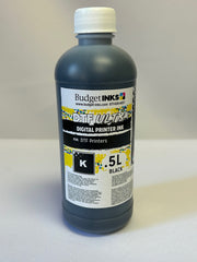 DTF Ultra Black Ink 500mL Bottles